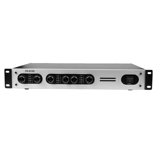 PA-6100 1.5U 100W*6 6 Channel Class D Professional Stereo Amplifier