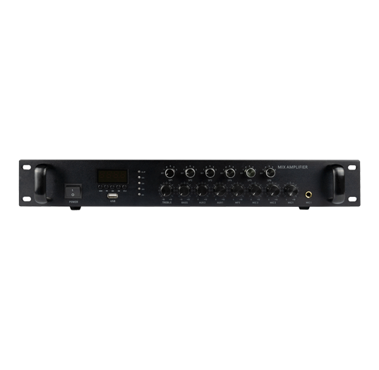 D-6950A 1.5U 1000W 6 zone mixer amplifier with volume control